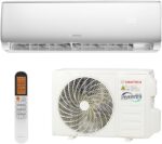 HANTECH Split Klimaanlage 9000 BTU 2,6 kW Inverter Set - Klimagerät mit App-Funktion zum Kühlen und Heizen – Modell Elegant (bis 30m²)