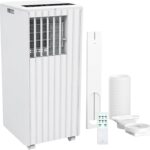 Garvee Klimaanlage Mobil Klimagerät 9000 BTU, 3 in 1 Kühlen Entfeuchten Lüftermodus Schlafmodus, 2.6KW Mobile Klima mit Abluftschlauch, Fernbedienung,24h-Time, Air Conditioner, Für Räume bis 20-35 m²