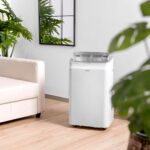 Cecotec Tragbare Klimaanlage mit Fernbedienung, WLAN und Wärmepumpe Forceclima 12800 Heizung angeschlossen. 12000 BTU, LED -Bildschirm, 5 Modi, Abdeckung 28 M2