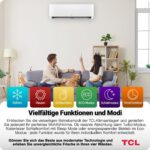 TCL BreezeIn Split Klimaanlage 18000 BTU (5,2 kW) - Quick Connect Set (5m) - R32 Vorbefüllt - Heizen & Kühlen - App & Alexa Steuerung