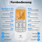 KESSER® Multisplit Klimaanlage 3 Innengeräte, 27000 BTU, Split Klimagerät Set mit WiFi/App, Heizen & Kühlen, Inverter, Eco-Modus, Luftentfeuchter & Ventilator, sehr leise, R32, Montagematerial